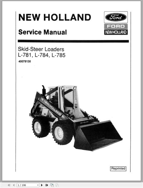 new holland l781 skid steer|new holland l783 parts manual.